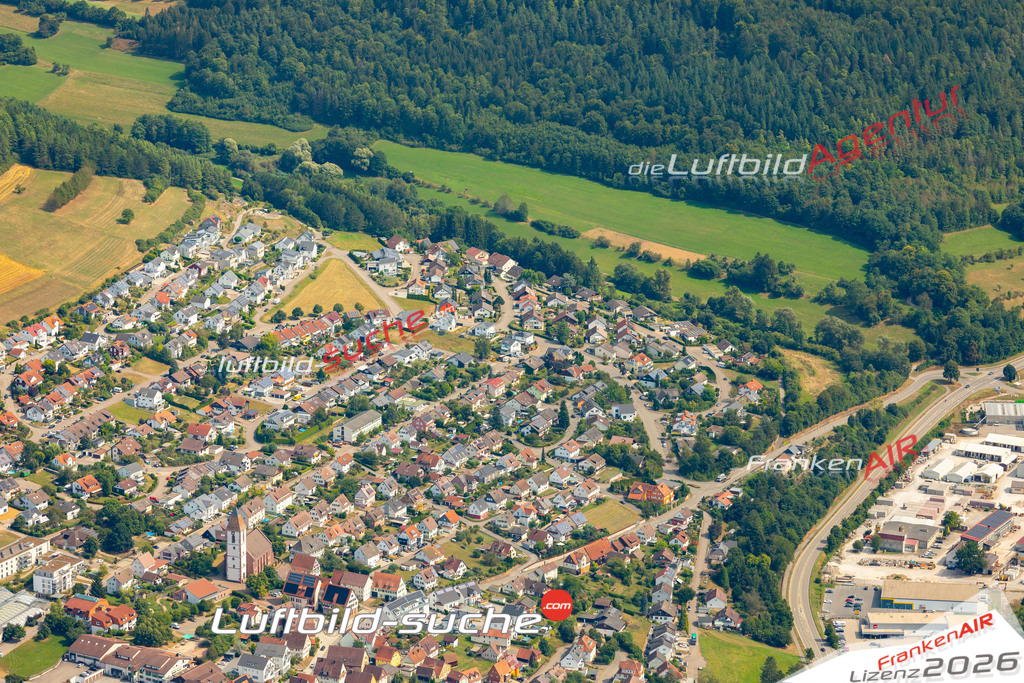 Das Luftbild zeigt :  Ebhausen - Die Luftaufnahme wurde 2024 vom UL-Flugzeug aus erstellt ( keine Drohne ) - Hochauflösende Luftaufnahme - Für grossformatige Ausdrucke geeignet. Die Geschenkidee !Mit Lizenz und Bildrechte bestellbar