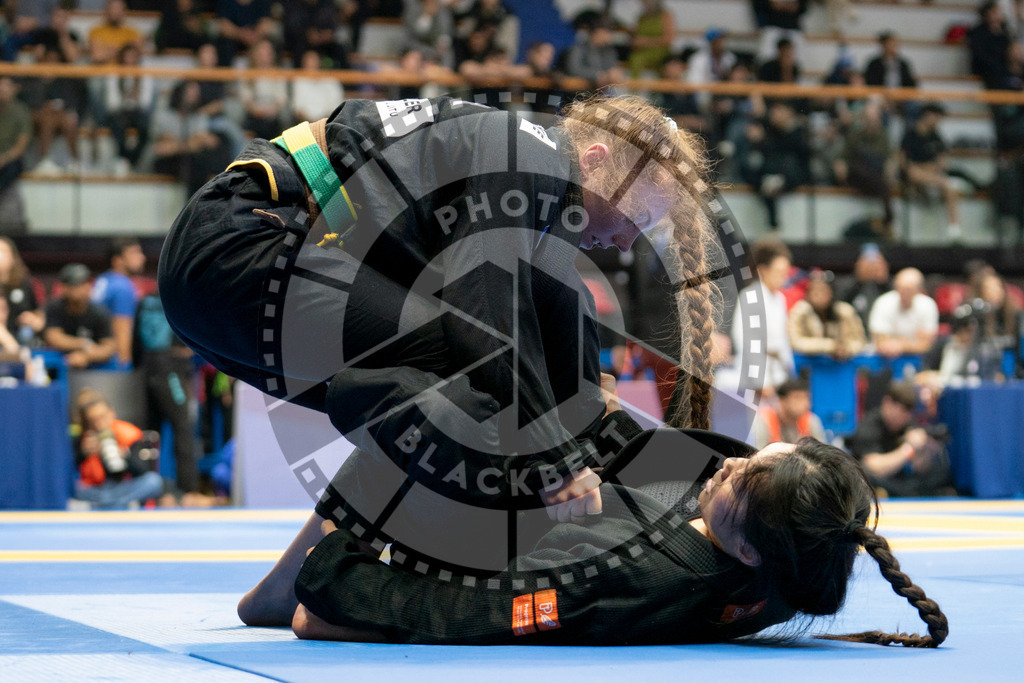 20240124PBB02198 | Fighters compete during the second day of the IBJJF European Championship in Paris, France, on January 24, 2024.