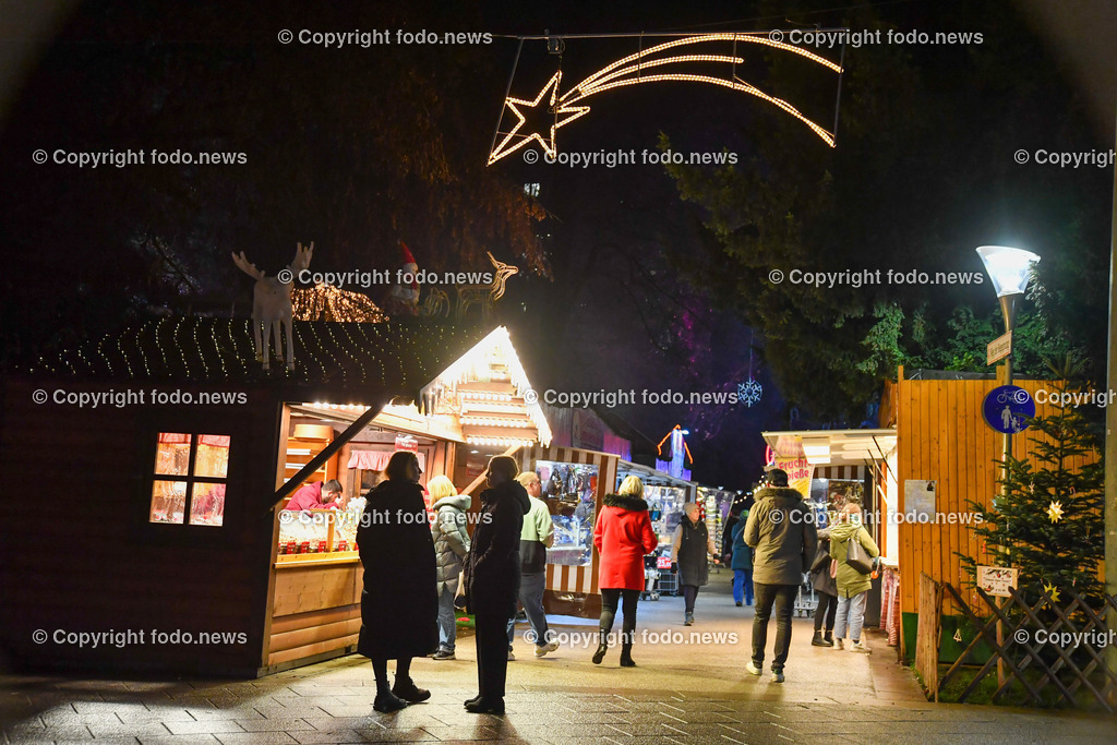 Christkindlmarkt_ Volksgarten Linz_ 23.11.2022-3 | 23.11.2022, Linz,  AUT, Christkindlmarkt Volksgarten, im Bild Christkindlmarkt Volksgarten, Huetten, Standln, Weihnachtsdekoration