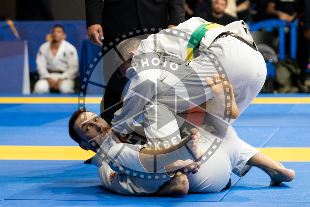 20240124PBB01992 | Fighters compete during the second day of the IBJJF European Championship in Paris, France, on January 24, 2024.