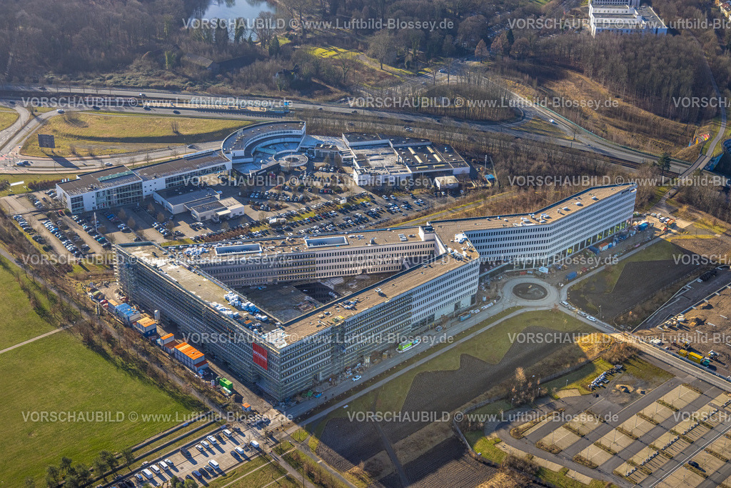 Dortmund240101203 | Luftbild, Technologiepark Gewerbegebiet Phoenix West, Baustelle Materna Hauptzentrale, BMW Niederlassung Dortmund, Hörde, Dortmund, Ruhrgebiet, Nordrhein-Westfalen, Deutschland