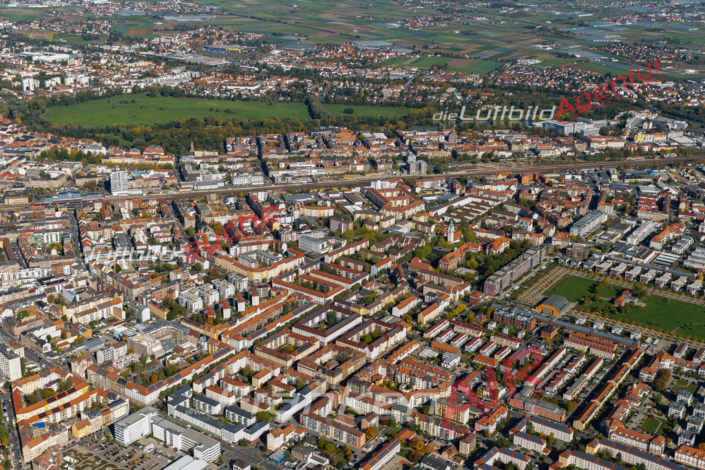 aktuelles Luftbild von  Suedstadt - Luftaufnahme wurde 2019 von https://frankenair.de mittels Flugzeug (keine Drohne) erstellt.