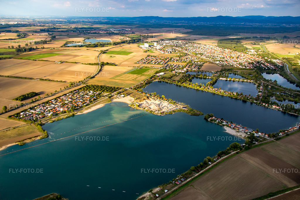 Luftbild: Segelverein Biblis e.V am Riedsee in Biblis im Bundesland Hessen in Deutschland. Foto: IMG_084442.jpg vom 02.09.2015 durch Werner Riehm/FLY-FOTO.de
