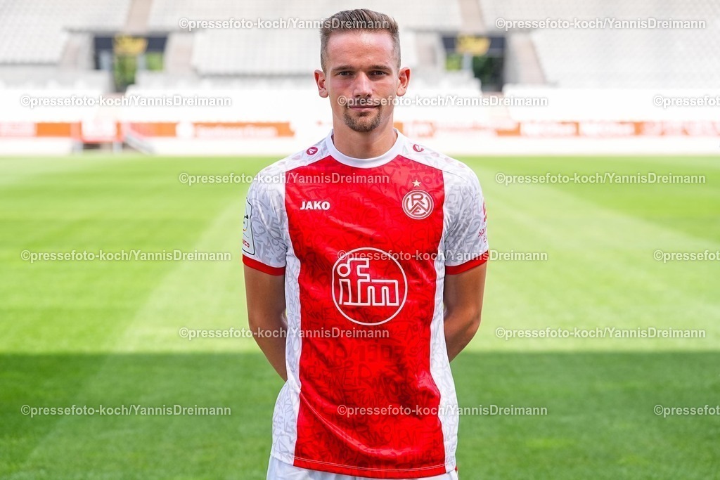 RWE22072501036 | Nils Kaiser; Rot-Weiss Essen; 3.Liga, Porträttermin 2025/2026, 22.07.2025