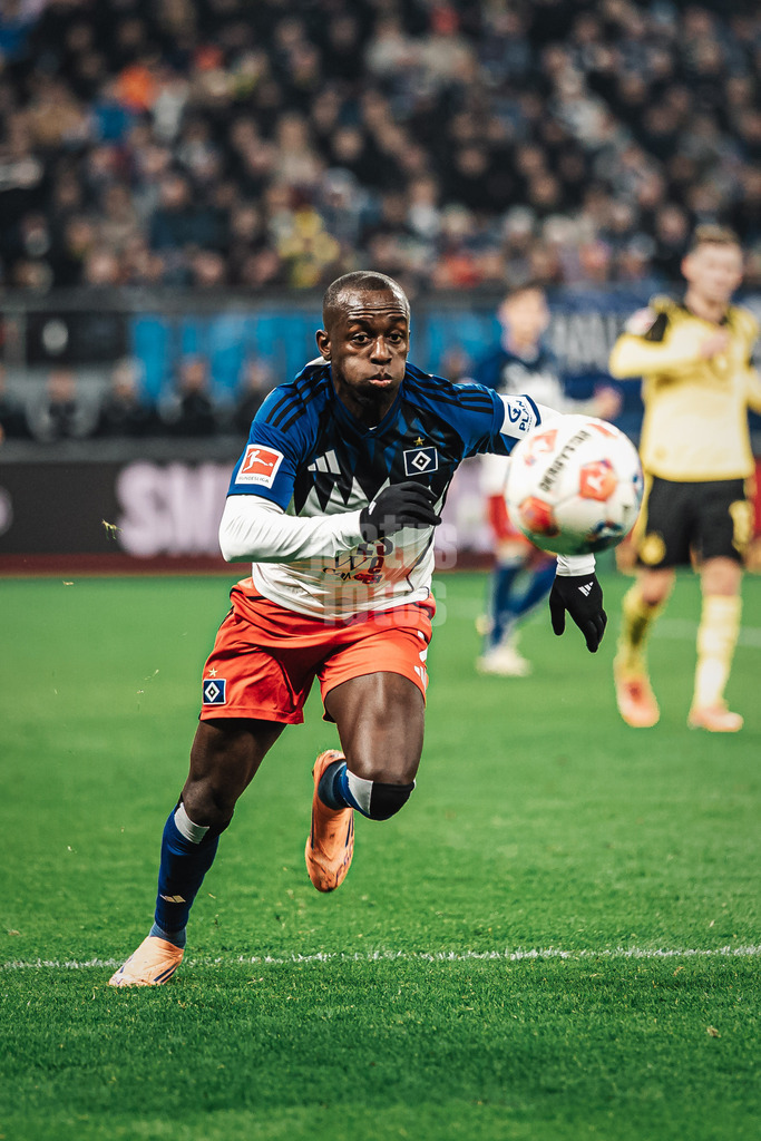 Fußball | Männer | Saison 2025/2026 | 1. Fußball-Bundesliga | 10. Spieltag | Hamburger SV vs. Borussia Dortmund | 08.11.2025 | Jean-Luc Dompe (#7, HSV)