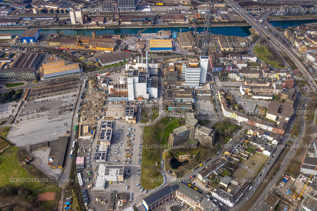 Duisburg240303767 | Luftbild, Stadtwerke Duisburg am Außenhafen, Dellviertel, Duisburg, Ruhrgebiet, Nordrhein-Westfalen, Deutschland, Duisburg-S