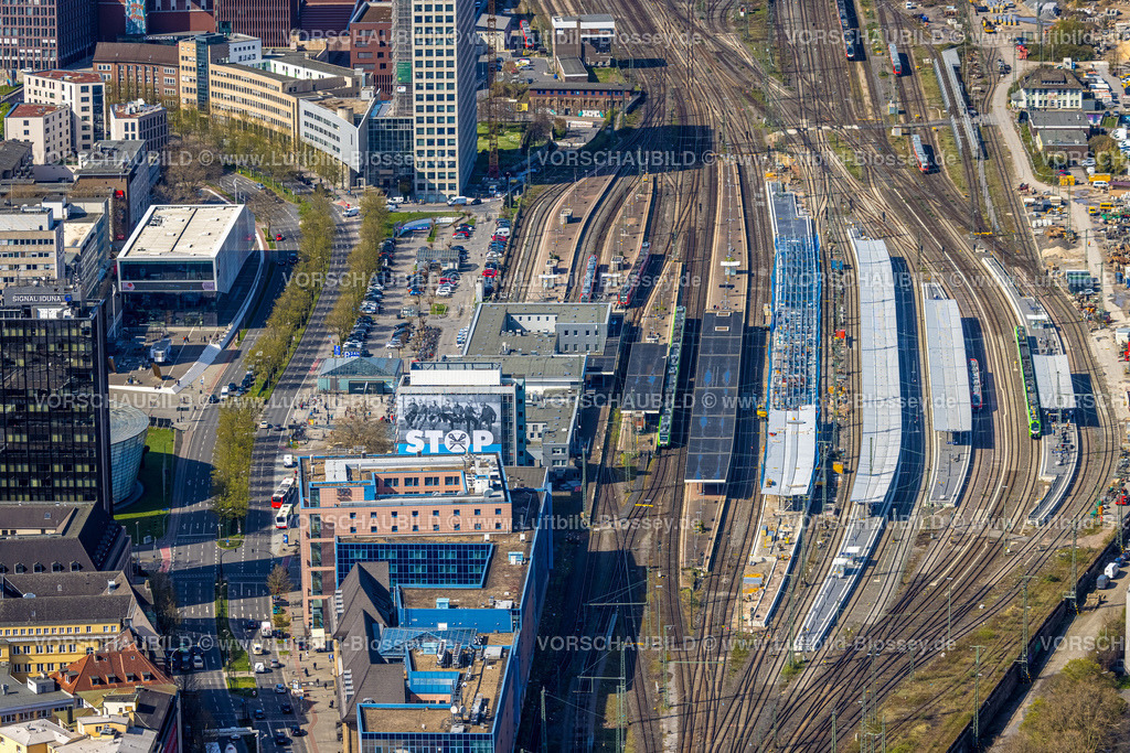 Dortmund220400555 | Luftbild, Baustelle am Dortmund Hauptbahnhof, City, Dortmund, Ruhrgebiet, Nordrhein-Westfalen, Deutschland