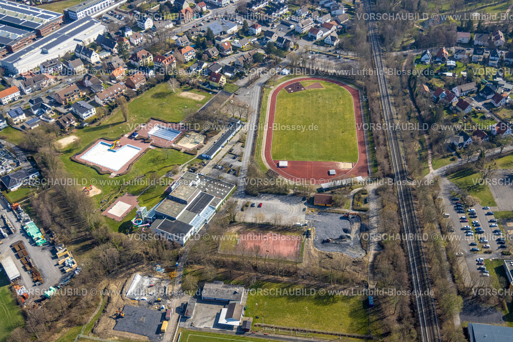 Werl220301233 | Luftbild, Sportanlage Heinrich Buchgeister Stadion, Werl, Soester Börde, Nordrhein-Westfalen, Deutschland