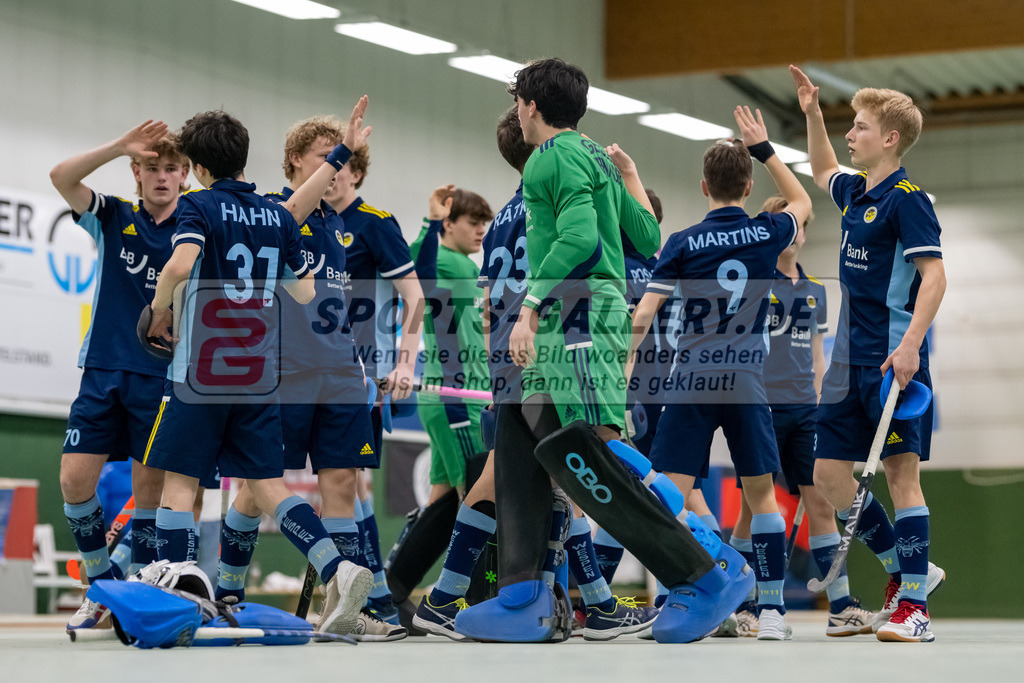 SFE_20230304_0005 | Deutsche Meisterschaft Männliche U16 Halle 2023 am 04.03.2023 in Köln (KTHC Stadion Rot-Weiss Köln Tennis and Hockey Club), Photo: Stephan Fehrmann 2022 (Sports-Gallery)