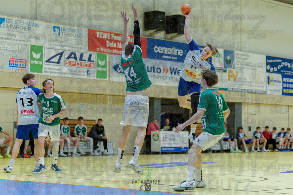 mJC-Regionalliga, Halbfinale Hessenmeisterschaft; HSG Dutenhofen/Münchholzhausen - TSV Pfungstadt | mJC-Regionalliga, Halbfinale Hessenmeisterschaft; HSG Dutenhofen/Münchholzhausen - TSV Pfungstadt am 15.03.2025 in Münchholzhausen (Sporthalle Münchholzhausen)Photo © 2025 - Jörg Heinrich - Realisiert mit Pictrs.com