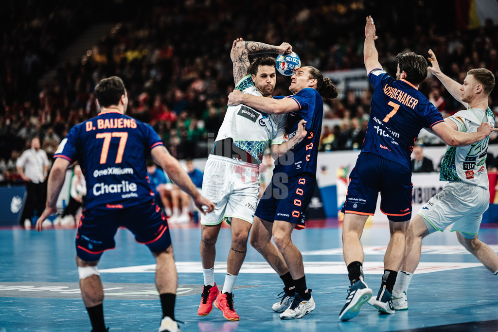 Handball | Herren | EHF EURO 2024 | European Championshop Men 2024 Final Tournament | Slowenien vs. Niederlande | 21.01.2024 | sportfotografie mit justus stegemann