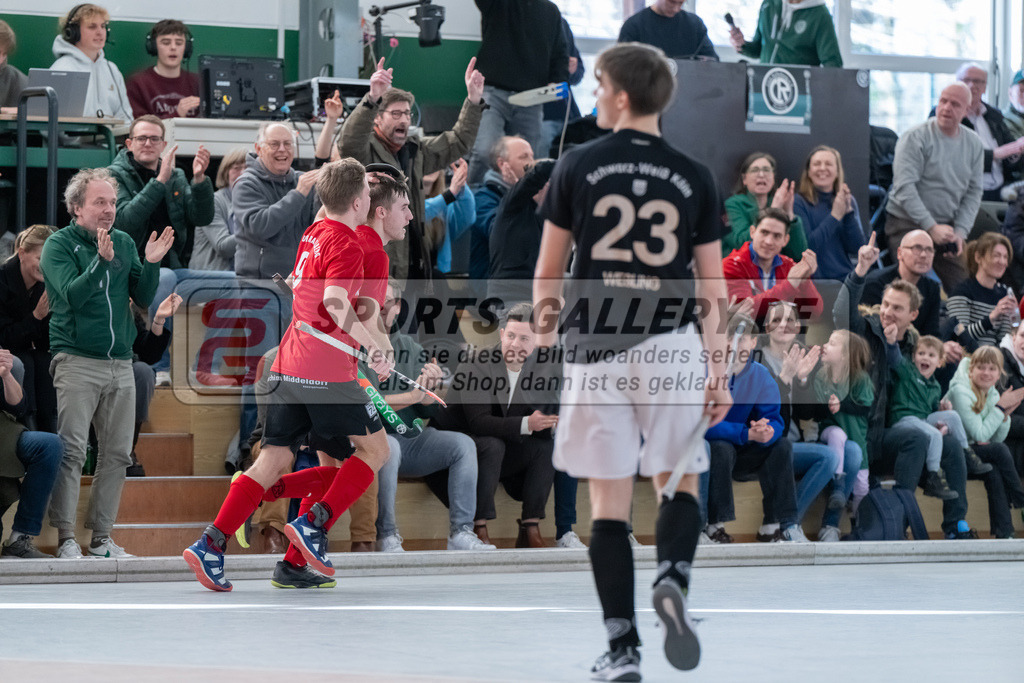 HK_20250202_102472 | 2. Bundesliga Halle Herren Club Raffelberg - Schwarz Weiss Köln am 2.2.2025 Halle am Raffelberg, Duisburg ,
