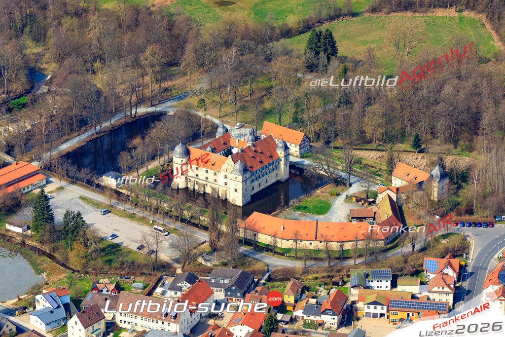 Die Luftbildaufnahme Mitwitz -  wurde 2019 mittels Flugzeug (keine Drohne) erstellt. Perfekte Schärfe und Druck- Ergebnisse- Garantiert!