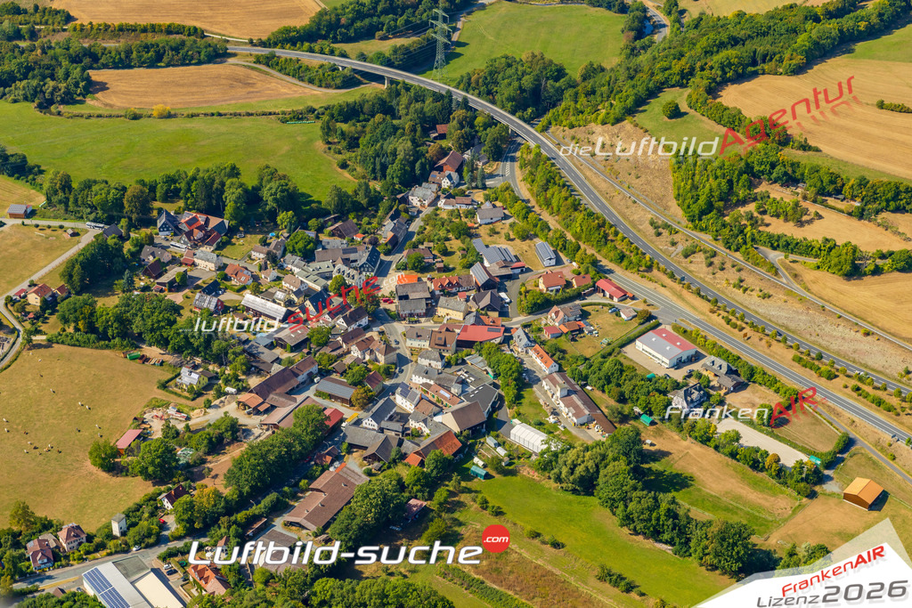 Beikheim Schneckenlohe Bild- Das Luftbild wurde 2025 vom UL-Flugzeug heraus erstellt ( keine Drohne ) - Hochauflösende Luftaufnahme -Nicht vergleichbar mit Google Maps oder Satelittenbilder- Die Geschenkidee !Mit Lizenz und Bildrechte bestellbar
