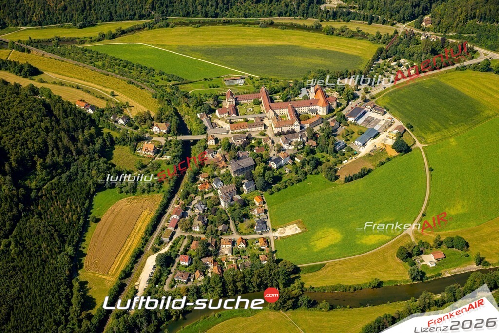 Das Luftbild zeigt :  Beuron - Die Luftaufnahme wurde 2024 vom UL-Flugzeug aus erstellt ( keine Drohne ) - Hochauflösende Luftaufnahme - Für grossformatige Ausdrucke geeignet. Die Geschenkidee !Mit Lizenz und Bildrechte bestellbar