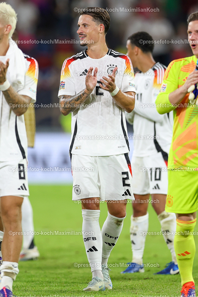 DFB07092402412 | 07.09.2024, Düsseldorf, UEFA Nations League, Deutschland – Ungarn, Merkur Spielarena, Division A, 2024/2025, Gruppe 3: Robin Koch (GER #2)DFB regulations prohibit any use of photographs as image sequences and or quasi-video.