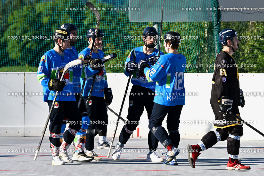 VAS Ballhockey Villach vs. ASKÖ Villach Ballhockey | #12 Malli Nicolas SV ASKÖ Ballhockey, Jubel ASKÖ Villach Ballhockey, #98 Maxa Alexander SV ASKÖ Ballhockey, #34 Prodinger Dominik SV ASKÖ Ballhockey, #18 Durica Lubos SV ASKÖ Ballhockey, VAS Ballhockey Villach vs. ASKÖ Villach Ballhockey , VAS Ballhockey Villach vs. ASKÖ Villach Ballhockey  am 13.05.2026 in Villach (Alpen Arena ), Austria, (Photo by Bernd Stefan)