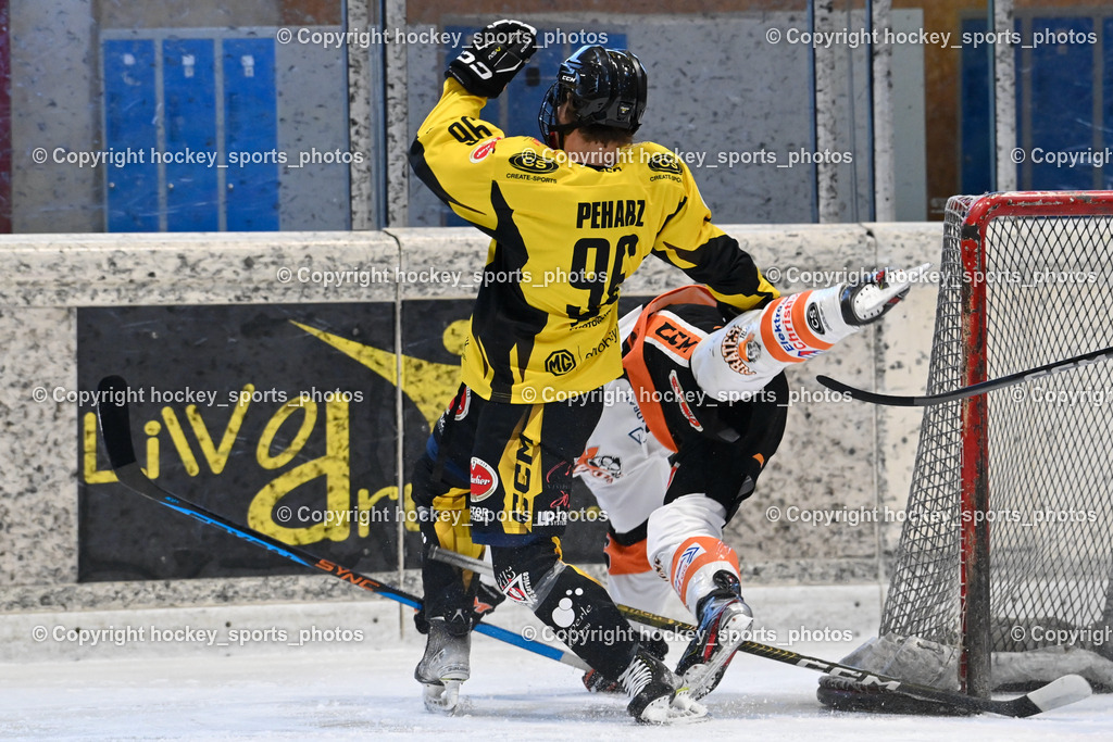 EC Hornets Spittal vs. USC Piraten Velden 18.2.2024 | #96 Peharz Joshua EC Hornets Spittal, EC Hornets Spittal vs. USC Piraten Velden 18.2.2024, EC Hornets Spittal vs. USC Piraten Velden 18.2.2024 am 18.02.2024 in Spittal an der Drau (Eissportzentrum Spittal), Austria, (Photo by Bernd Stefan)
