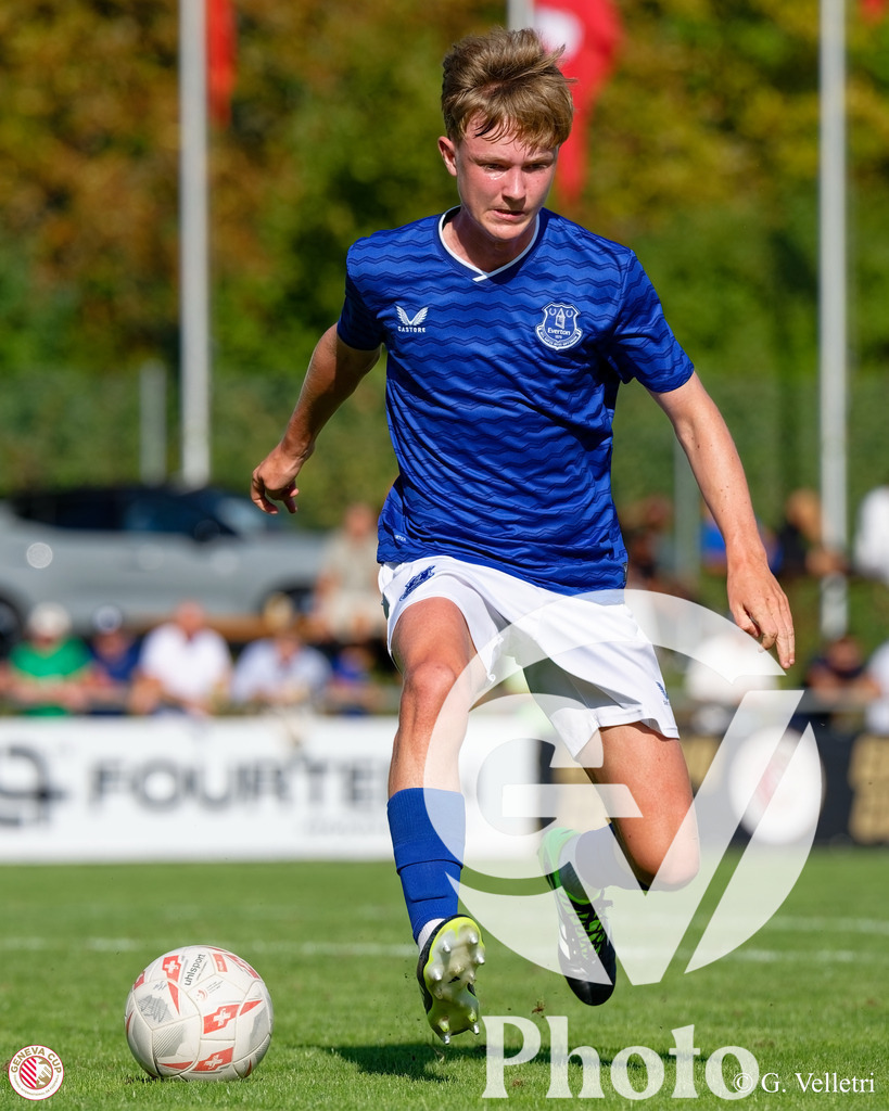 GenevaCup Group Phase - FC Meyrin v Everton FC | during the GenevaCup Group Phase match between FC Meyrin and Everton FC at Stade des Arberes in Meyrin, Switzerland