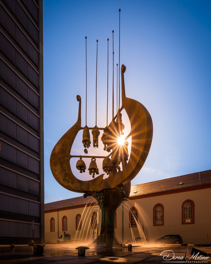 Der Glockenbrunnen in Mainz | Langzeitbelichtung des Glockenbrunnen in Mainz