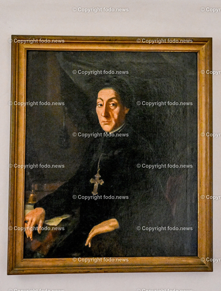 Stift Lambach_ 25.09.2023-20 | 25.09.2023, Lambach, AUT, Stift Lambach, im Bild Amandus Schickmayr (19. Maerz 1716 in Grieskirchen; † 23. Februar 1794 in Lambach) war ein oesterreichischer Benediktiner und von 1746 bis 1794 Abt des Stiftes Lambach Quelle: Wikipedia