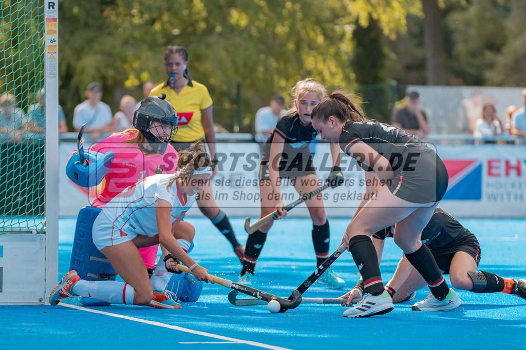 HK_20230715_102754 | Euro Hockey WU18 SF2 Spain vs Germany Championship Girls &amp; Boys am 15.7.2023 CHTC , Krefeld ,