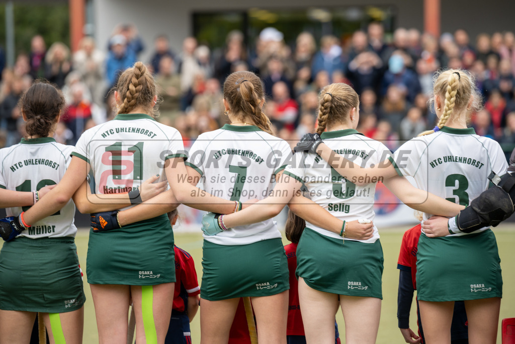 SFE_20231022_0033 | Deutsche Meisterschaft Weibliche U16 Finale Uhlenhorst Mülheim - Düsseldorfer HC am 22.10.2023 in Köln (Düsseldorfer Hockeyclub 1905 e.V.), Photo: Stephan Fehrmann 2023 (Sports-Gallery)