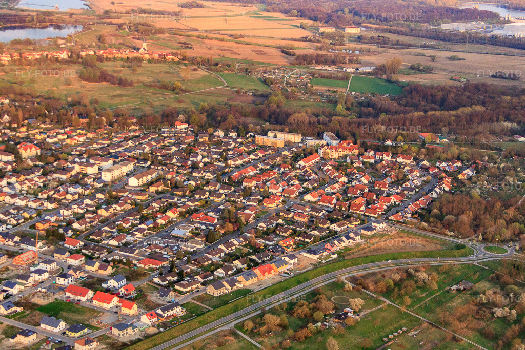 Luftbild: Forstlandalllee in Jockgrim im Bundesland Rheinland-Pfalz in Deutschland. Foto: IMG_63343.jpg vom 28.03.2014 durch Werner Riehm/FLY-FOTO.de