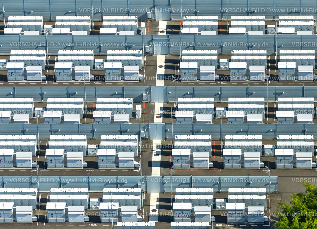 Hamm250500753-2 | Luftbild, Batterienspeicher Stellplatz des RWE Kraftwerk Westfalen, Uentrop, Hamm, Ruhrgebiet, Nordrhein-Westfalen, Deutschland