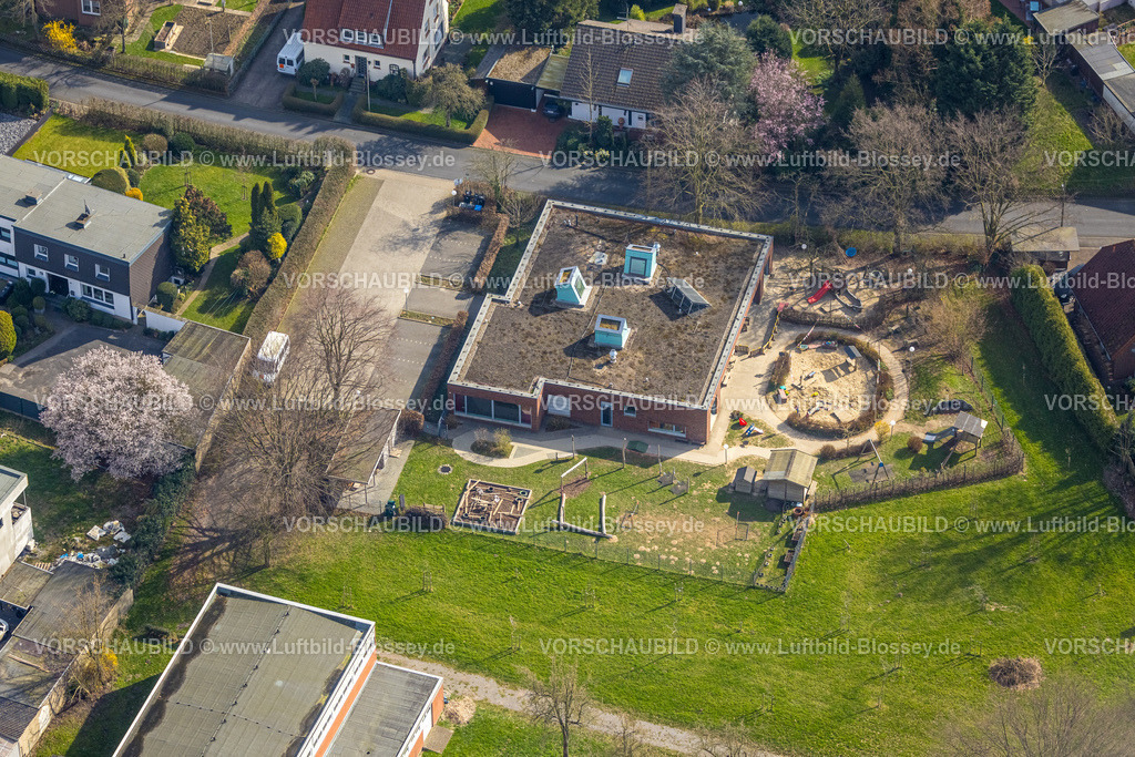 Hamm240306835 | Luftbild, Kita Kindergarten Pusteblume und Spielplatz, Stadtbezirk Rhynern, Hamm, Ruhrgebiet, Nordrhein-Westfalen, Deutschland