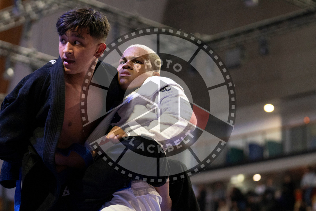 20240119PBB1614 | Fighters compete during the IBJJF European Championship in Paris, France, on January 19, 2024.