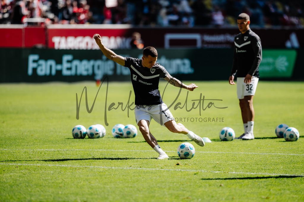 2. Bundesliga, Saison 2024/25, 28. Spieltag: Fortuna Düsseldorf - SC Preußen Münster | Düsseldorf, 05.04.2025: 2. Bundesliga, 28. Spieltag, Fortuna Düsseldorf gegen SC Preußen Münster in der Merkur Spiel-Arena in Düsseldorf. Foto: sportfotografie.ms | Markus Paletta - Realisiert mit Pictrs.com