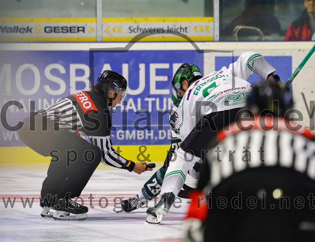 2025-09-21_093_TSV_Erding_gegen_Hoechstadter_Alligators | Erding, Deutschland, 21.09.2025:Eishockey, Oberliga Süd 2025 / 2026, 2. Spieltag, TSV Erding gegen Höchstadter Alligators, Endergebnis: 3:4Foto: Christian Riedel / fotografie-riedel.net