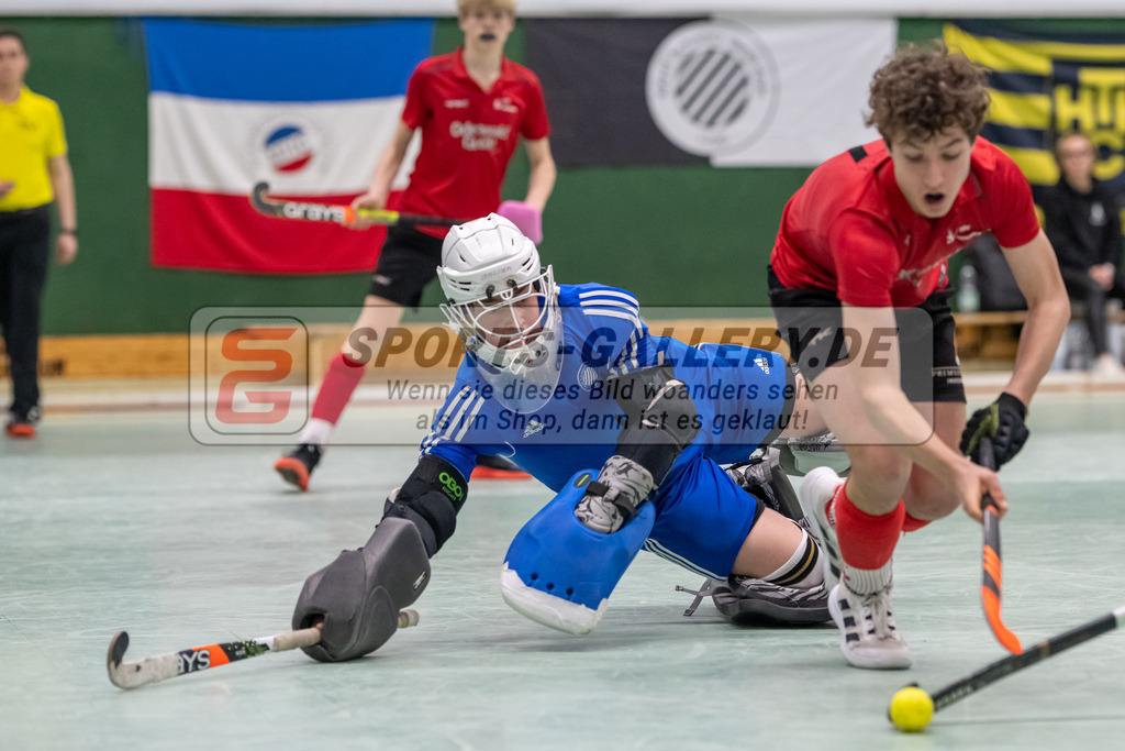 SFE_20230305_0050 | Deutsche Meisterschaft Männliche U16 Halle 2023 am 05.03.2023 in Köln (KTHC Stadion Rot-Weiss Köln Tennis and Hockey Club), Photo: Stephan Fehrmann 2022 (Sports-Gallery)