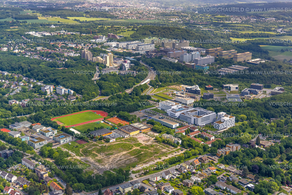 Bochum220503439 | Luftbild, RUB Ruhr-Universität Bochum, Hochschule für Gesundheit, Gesundheitscampus, Querenburg, Bochum, Ruhrgebiet, Nordrhein-Westfalen, Deutschland
