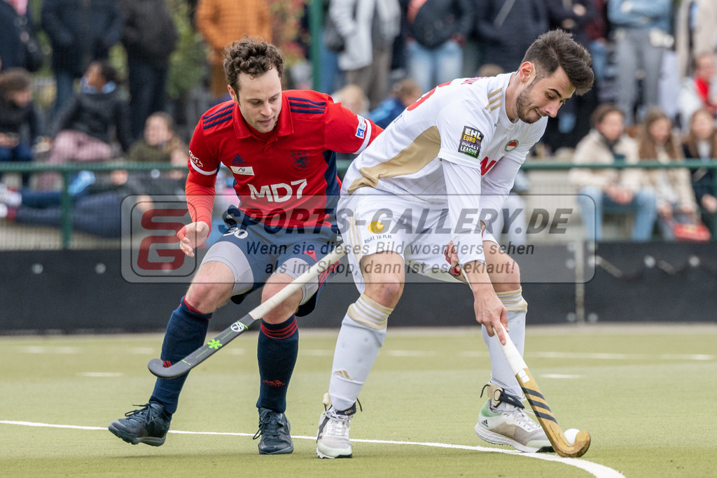 SFE_20230415_0185 | Deutsche Meisterschaft Männliche U16 Halle 2023 am 15.04.2023 in Düsseldorf (Düsseldorfer Hockeyclub 1905 e.V.), Photo: Stephan Fehrmann 2022 (Sports-Gallery),Elian Mazkour ( Rot-Weiss Köln #26 ) ,Schmidt Bernhard ( Düsseldorfer HC #30 )