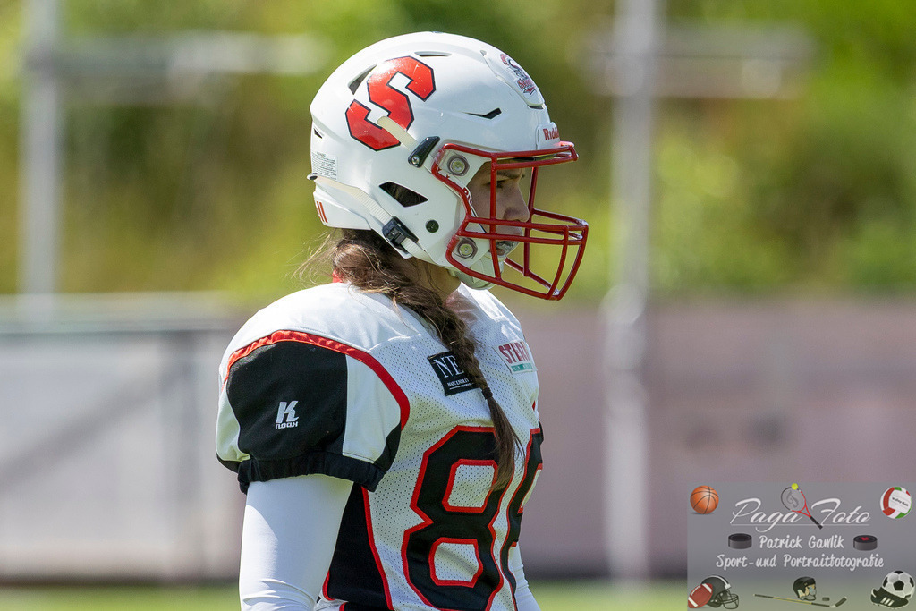 GFLW 1: German Football League Women 1: Rodgau Pioneers Ladies - Stuttgart Scorpions Sisters, 07.06.2026 | Angela Daniela Luzia Kächle (Stuttgart Scorpions Sisters #86), Freisteller, Portrait / Porträt, sRodgau Pioneers Ladies - Stuttgart Scorpions Sisters, Rodgau, Maingau-Energie-Stadion "Am Weichsee", 7.6.2026 - Realisiert mit Pictrs.com