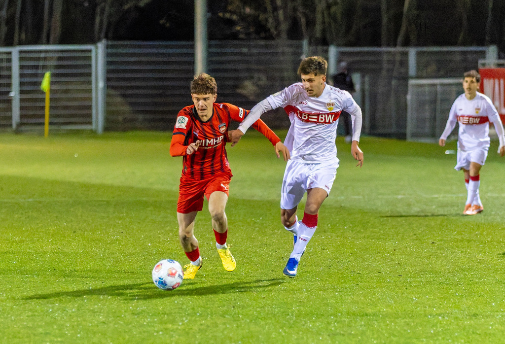 FCHVFB_260325_3-51 | 1.FC Heidenheim 1846 vs. VfB Stuttgart, Fußball, A-Junioren, Verbandspokal, 2025/2026, 25.03.2026 in Heidenheim, Rasenplatz, Walter-Birkhold-Jugendstadion(Foto: Michael Bulling) - Realisiert mit Pictrs.com