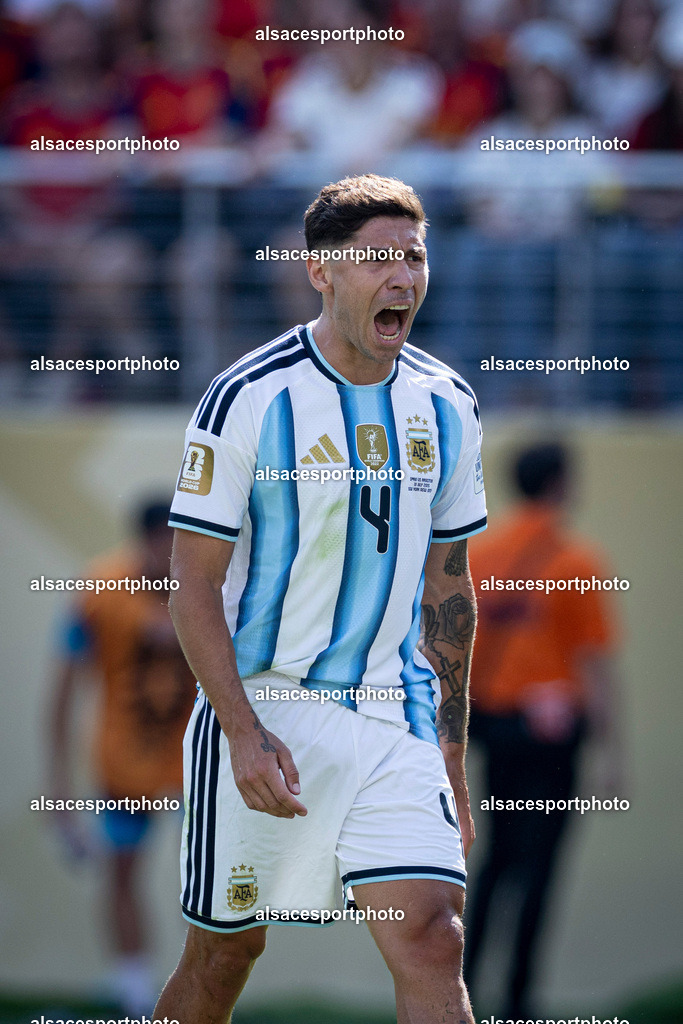 FOOTBALL : Argentine vs Espagne – Finale de la Coupe du Monde FIFA 2026. New York New Jersey Stadium, East Rutherford, New Jersey, États-Unis. 19/07/2026. | Gonzalo Montiel #4 (Argentine)