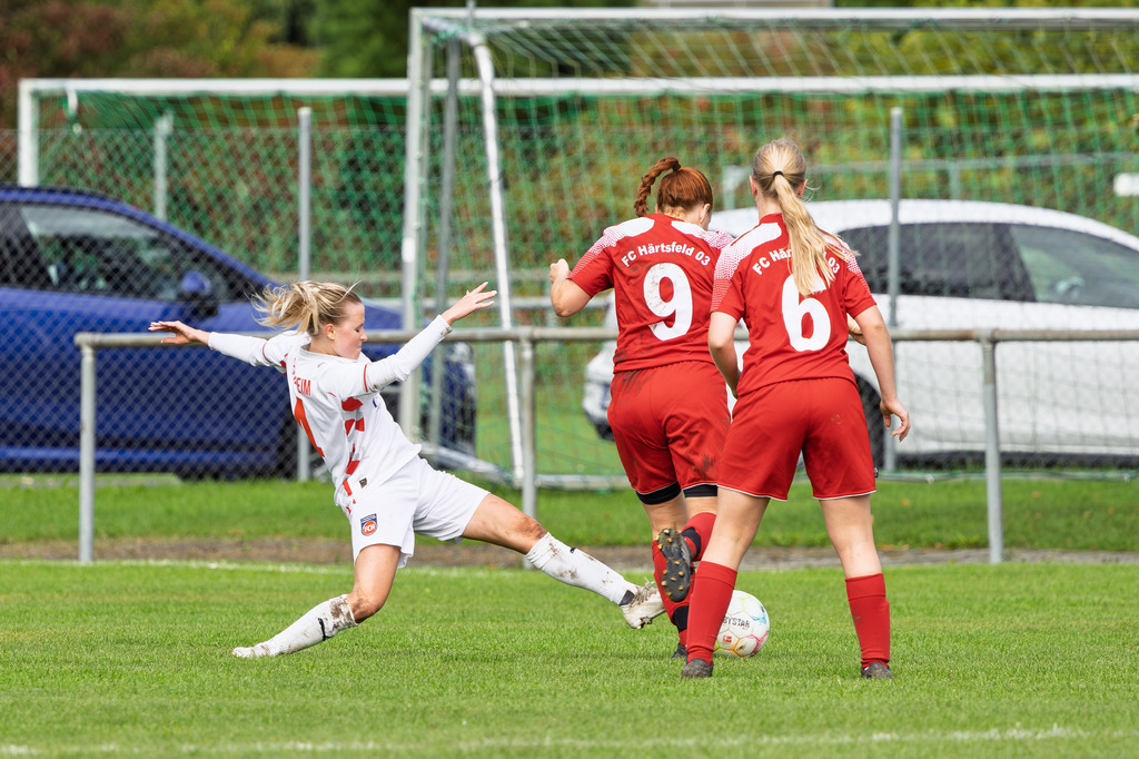 HÄRFCH_250914_8463 | FC Härtsfeld 03 vs. 1.FC Heidenheim 1846 II, Fußball, Frauen, Bezirksliga, 2025/2026, 1. Spieltag, 14.09.2025 in Dischingen(Foto: Michael Bulling) - Realisiert mit Pictrs.com