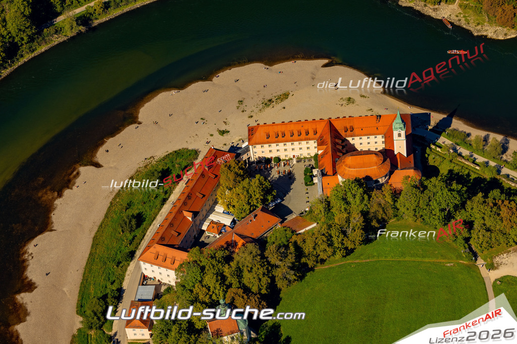 Das Luftbild zeigt : Kloster Weltenburg Donau Kelheim - Die Luftaufnahme wurde 2023 vom UL-Flugzeug aus erstellt ( keine Drohne ) - Hochauflösende Luftaufnahme - Für grossformatige Ausdrucke geeignet. Die Geschenkidee !Mit Lizenz und Bildrechte bestellbar