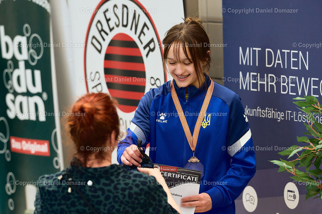 International Youth Diving Meet 2026 | Day 3 of 5 | International Youth Diving Meet 2026| Day 3 of 5 | 24.04.2026 | Youth diving competition featuring 1m and 3m springboard and platform at the Schwimmsportkomplex Freiberger Platz in Dresden.@ Domazer Photography - Realisiert mit Pictrs.com