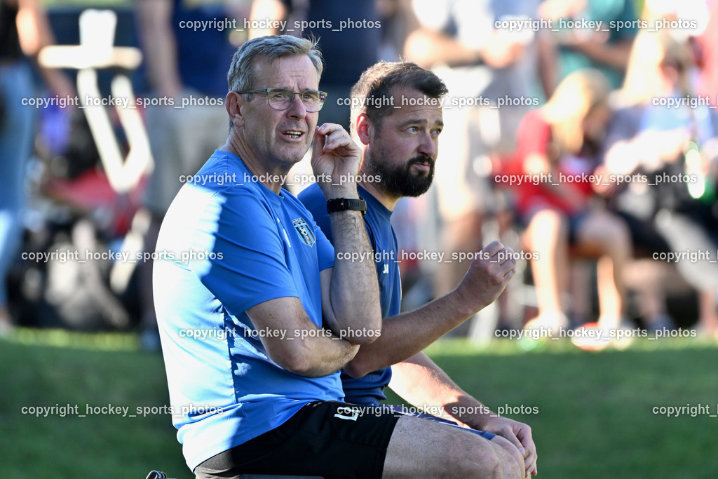 ATUS Nötsch vs. Thal Assling | Asisstentcoach Thal Assling Roland Jungmann, Tormanncoach Thal Assling Rudolf Libiseller, ATUS Nötsch vs. Thal Assling, ATUS Nötsch vs. Thal Assling am 31.08.2025 in Nötsch (Dobratsch Arena), Austria, (Photo by Bernd Stefan)