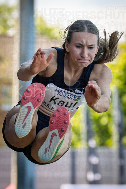 Multisport Event; Ratingen, 28.06.2026 | RATINGEN, GERMANY - JUNE 28, 2026 : Emma Kaul (GER / Germany) competing in the heptathlon’s long jump during the Multisport Event at Stadion Ratingen on June 28, 2026 in Ratingen, Germany.