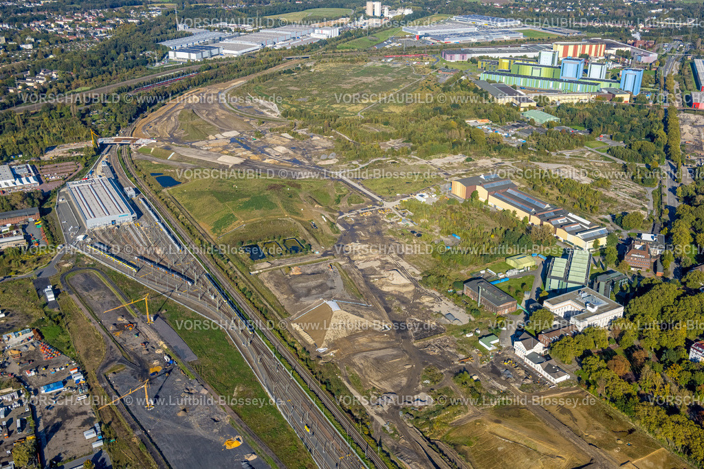 Dortmund241006213 | Luftbild, Westfalenhütte Gewerbegebiet, Hoesch Areal und Hoesch-Museum, Borsigplatz, Dortmund, Ruhrgebiet, Nordrhein-Westfalen, Deutschland