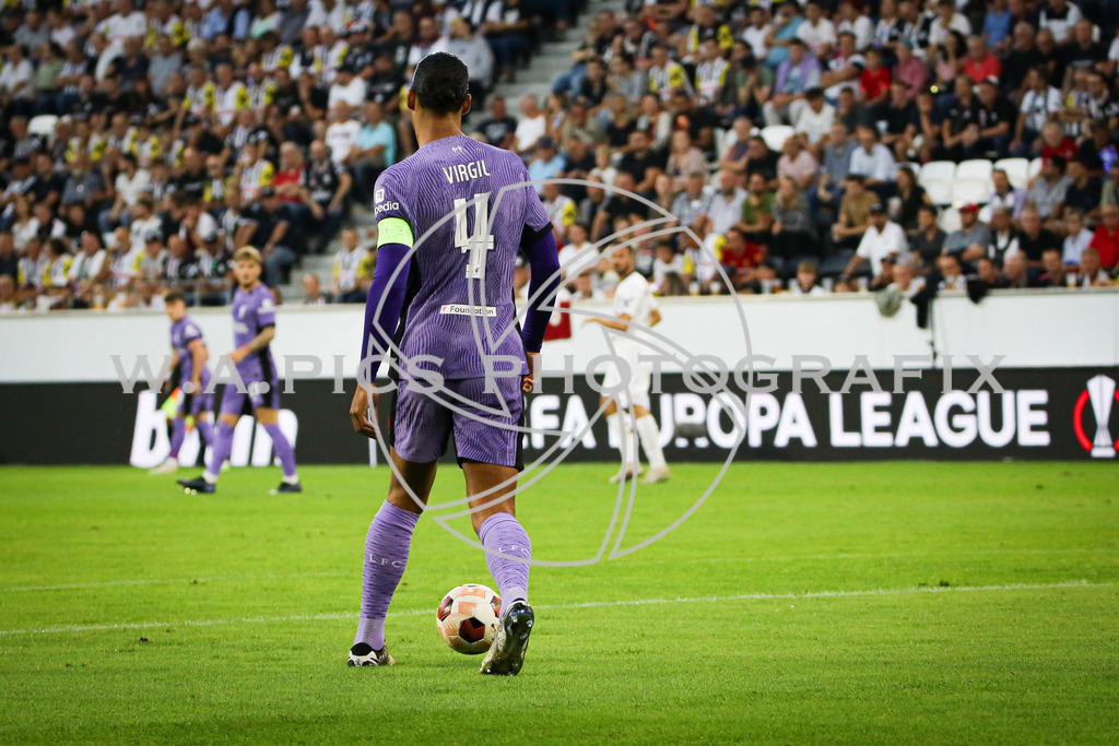 LASK Linz - FC Liverpool | LINZ,AUSTRIA,21.SEPT.23 - UEFA Europa League, LASK Linz - FC Liverpool, Image shows: Virgil van Dijk (Liverpool).
Photo: Sportmediapics.com/ Andreas Willdoner