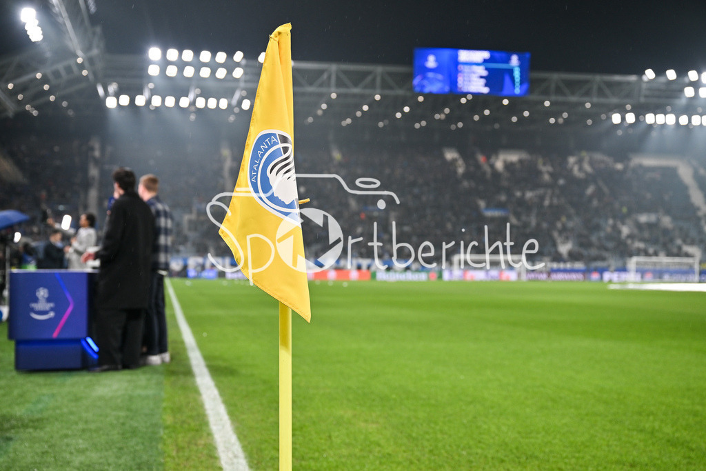 Atalanta Bergamo - FC Bayern München | BERGAMO, ITALY - 10. MARCH: first look into the stadium before the UEFA Champions League match between Atalanta Bergamo vs. FC Bayern Munich on first leg of round of 16 at New Balance Arena