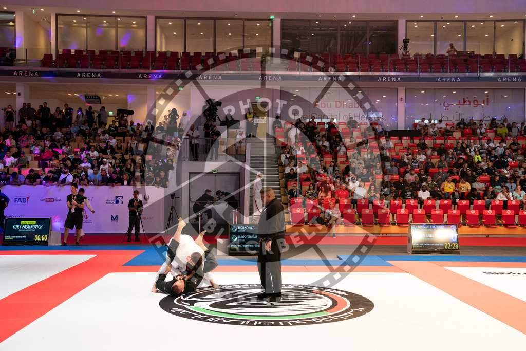 20231107PBB4888 | Fighters compete during the AJP World Master Championship in the Mubadala Arena in Abu Dhabi, Arab United Emirates, on November 7, 2023.