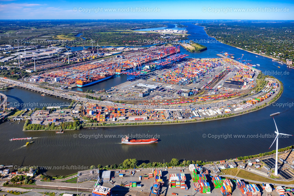 Hamburg_Burchardkai_Container_Terminal_ELS_9192250925 | HAMBURG 25.09.2025 HHLA Logistics Container Terminal Burchardkai am Hamburger Hafen in Hamburg. // HHLA Logistics Container Terminal Burchardkai in the Port of Hamburg harbor in Hamburg in Germany. Foto: Martin Elsen