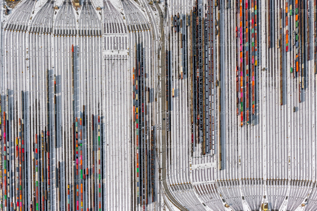 9102157 | winterlicher Rangierbahnhof Maschen